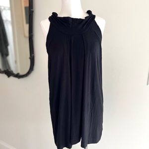 Theory Black Halter Style Sleeveless Shirt